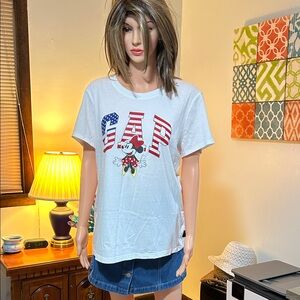 GAP NWT White Minnie Mouse Stars Tee XL